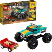 LEGO 31101 Creator 3in1 Monster-Truck, Muscle Car oder Dragster, Spielzeugauto, Spielzeug für Mädchen und Jungen ab 7 Jahre