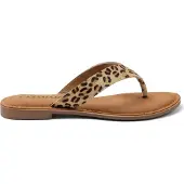 Lazamani Jule Damen Zehentrenner Leopard Größe 41
