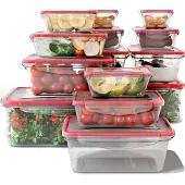 Classbach Frischhaltedosen mit Deckel | 14er Set | 100% dicht | Meal Prep Boxen | für Mikrowelle Spülmaschine Gefrierfach geeignet | C-FHD 4009 K