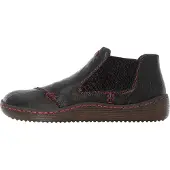 Rieker Damen Stiefelette Chelsea Boot Warmfutter L8491-00 , Größe:39 EU, Farbe:Schwarz