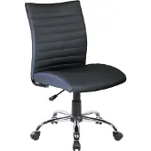 Dmora Bürostuhl Dkum, Arbeitsstuhl, ergonomischer Bürositz, 54x48h90/100 cm, schwarz