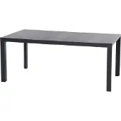 Siena Garden Silva Dining Tisch 180x100 cm – Aluminium (matt anthrazit) & Keramikplatte (wood grey)