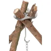 Fox Outdoor Dreibeinhalter aus Edelstahl mit Kette und Haken