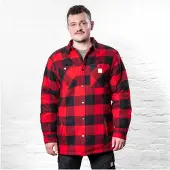 Stier Heavy Lumber Jacket bci Baumwolle XL buffalo plaid red