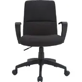 Miliboo - Designer-Bürostuhl schwarz Stoff CHUCK