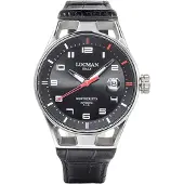 Locman 0541A01S-00BKRDPK Italy Herrenuhr Montecristo Automatik schwarz 41 mm Ref. 0541