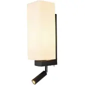 SLV 1003428 QUADRASS SPOT Wandleuchte mit LED Spot und E27 Fassungschwarz