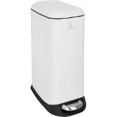 SVITA TS20 Mülleimer Treteimer Abfalleimer 20l inkl. Inneneimer Pedal Weiß