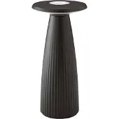 Sigor Akku-Tischleuchte LED Nuflair 24cm nachtschwarz 2,2W Flex-Mood 2200K/2700K IP54 Ra85 USB-C dimmbar