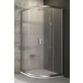 Ravak Blix - Viertelkreis-Duschkabine vierteilig BLCP4-90, 880–900 mm, Satin/Grape-Glas 3B270U00ZG