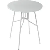 Beliani Gartentisch grau Eisen rund ø 64 cm modernes Design
