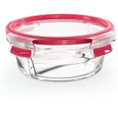 EMSA Clip&Close Glass Vorratsdose 550 ml Glas Rot