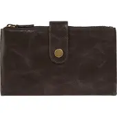 Bruno Banani Geldbörse , Damen, braun, Leder, leicht glänzend, unifarben, Kleinlederwaren Geldbörse, echt Leder