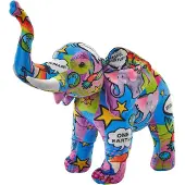 Wild republic 27346 Jumbo Plüschtier Elefant bunt 80 cm Kuscheltier nachhaltig ab 0 Monaten