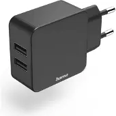 Hama Ladegerät 2-fach USB 12 Watt