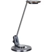 Beliani LED-Schreibtischlampe Schwarz Metall USB-Port Dimmbar Verstellbarer Schirm Arm Helligkeitsregulierung Modern Büro Ausstattung Arbeitsleuchte