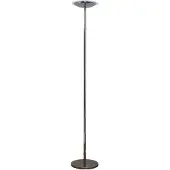 LINDBY LED-Stehlampe Malea, chromfarben, dimmbar, 180 cm