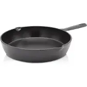 Karl Krueger Karl Krüger 80024 Gusseisenpfanne Toledo mit Ausgießer - emailliert - schwarz - 24 cm