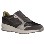Finn Comfort Mori Damen Halbschuhe, Leder/Textil, Grau/Silber, NEU - Damenschuhe Bequeme Schnürschuhe, Grau, leder/textil (patagonia/stretchbali/simona)