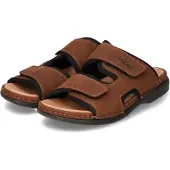 Rieker Pantolette Hausschuh, Sommerschuh, Urlaubschuh mit dezentem Logoschriftzug