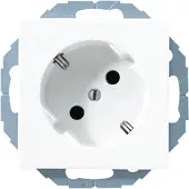 JUNG SCHUKO-Steckdose aws 16A 250V 45Grad A 520-45 KI WW (A520-45KIWW)