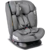Lorelli Auto Kindersitz Scorpius i-Size, Autositz für Kinder 40-150 cm, Babysitz, Autokindersitz ab Geburt, Einstellbare Kopfstütze, grau