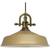 Bamyum Pendelleuchte I Asletl-Marine l Ø41 cm E27 Metall Beige Vintage Lampe