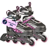 Hudora Kinderinliner Mia, Gr. 29-40, schwarz/lila : 37-40 : anthrazit