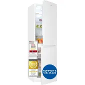 Exquisit Kühl-Gefrierkombination, Kühlschrank mit Gefrierfach, 247 Liter, Nofrost, 4-Sterne-Gefrierfach, Schnellgefrieren, KGC5250-85-NF-040D weiss