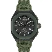 Versace SP VE9L00324 V-Legend Chrono schwarz grau grün Biokeramik Herren Uhr NEU