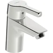 Hansa Waschtisch-Einhebelmischer HANSAPALENO o. Abl-Garnitur, Ausladung 103mm, chrom