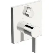 Hansa Fertigmontageset HANSALOFT UP-Wannen-Einhebelmischer, Sicherh., Ros. eck, chrom