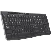 Logitech K270, Volle Größe (100%), Kabellos, RF Wireless, QWERTZ, Schwarz