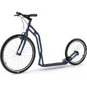 Yedoo S2620 Roller Scooter Tretroller - für Erwachsene und Teenager, bis 130 kg, mit Luftreifen 26/20 und verstelbarem Lenker Blau