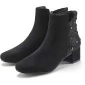 LASCANA Stiefelette schwarz/glitzer Größe 40