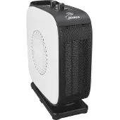 Midea NTY15-19CA, Elektrischer Raumheizlüfter, Forced convection, Drinnen, Flur, Weiß, Schwarz, 1500 W
