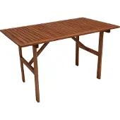 Degamo Holztisch Gartentisch Esstisch Gartenmöbel Tisch BRASILIA 70x120cm, Eukalyptus geölt