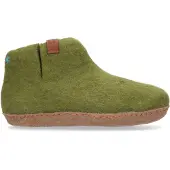 Tofvel Pantoffel Unisex Mula Grün Wollfilz