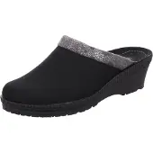 Rohde Hausschuhe Neustadt-50 2459 Damen Black-Schuhgröße 40