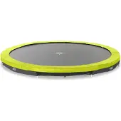 Exit Silhouette Sporttrampolin ø366cm, Bodentrampolin, Rund, für Kinder, Grün