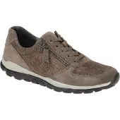 Gabor ROLLINGSOFT Damenschuhe - sportliche Schnür- Halbschuhe braun Freizeit