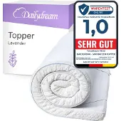 Dailydream Matratzentopper aus Memory Foam - Lavender- Model S - 3,5cm hoch - 90x200x3,5cm