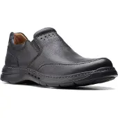 Clarks Un Brawley Step - Schwarz Glattleder Größe: 42 Normal