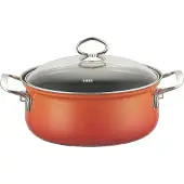 Riess Kasserolle mit Glasdeckel 16 cm 1,00 l 0655-034 induktionsgeeignet