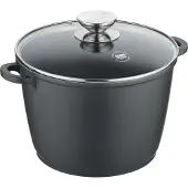 Berndes Gemüsetopf mit Glasdeckel 24 oder 28 cm, Aluguss, schwarz - Vario Click (neue Version)
