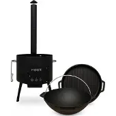 Olymp Handels GmbH Utschak Ø40cm Kasan 12L mit Grilldeckel aus Gusseisen