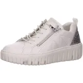 Waldlaufer Sporthalbschuhe Formsohle modisch in weiss/weiss kombi, Gr. 6