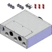 Helios FRS-FVK 6-75/125 Flach-Verteilerk. 6x DN75, 1x DN125