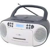 Reflexion RCR2260DAB weiß-grau / Boombox mit DAB+ & UKW Radio, Kassette, CD/MP3, USB und AUX-IN
