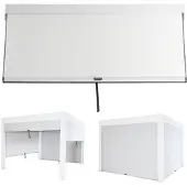 Mendler Seitenwand für Pergola MCW-L46, 4er-Set Pavillon Rollo Ersatzseitenwand, Stoff/Textil sturmfest 3x3m weiß